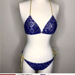 Bongo bikini blue and gold